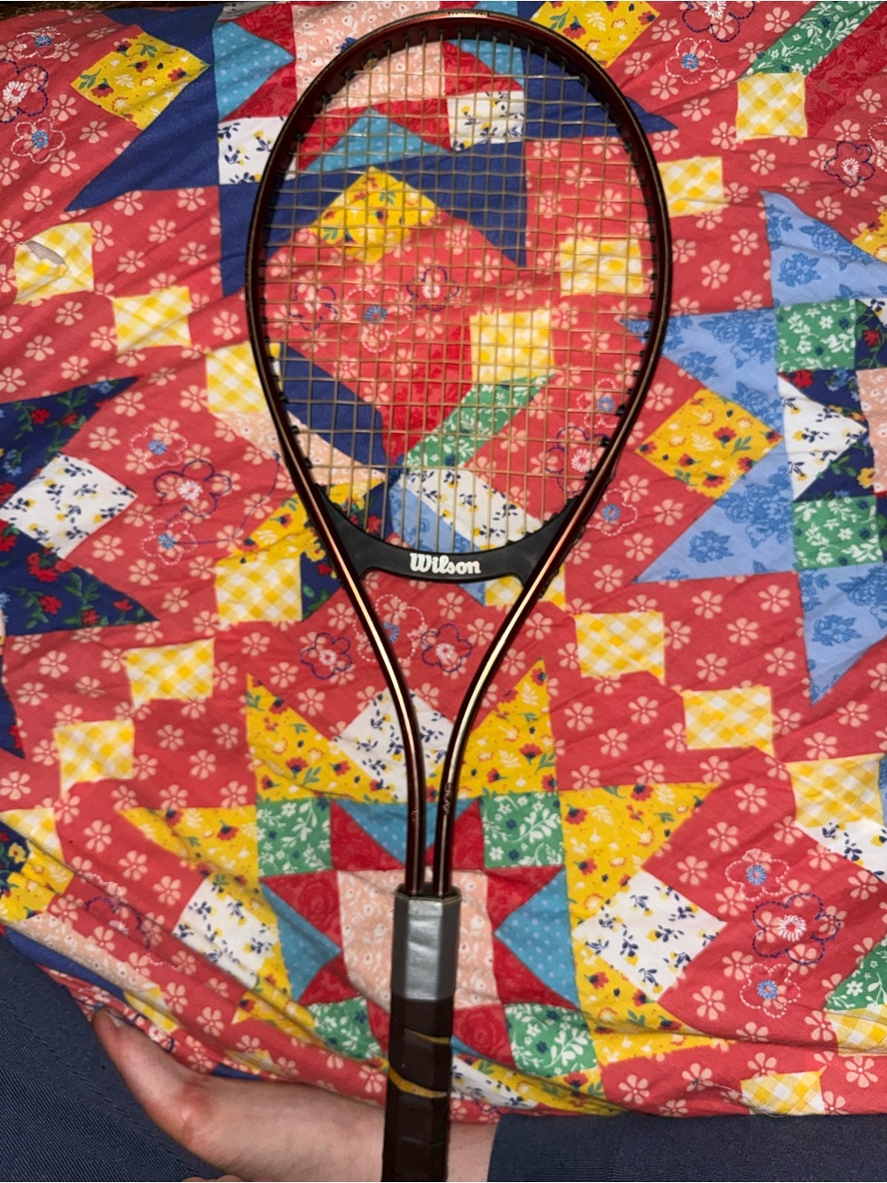 Vintage Wilson Ace Aluminum Tennis Racket